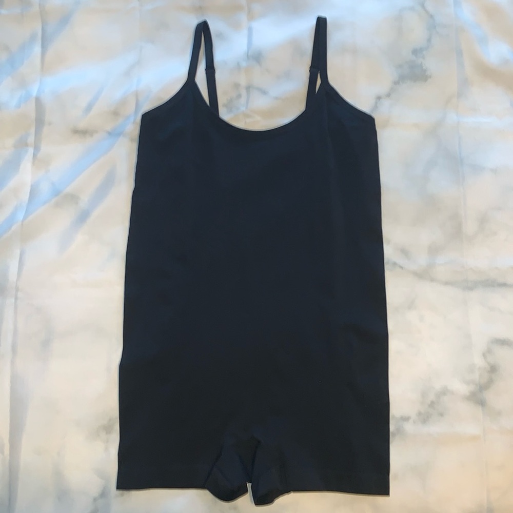 NWOT 0X/1X Black F21+ Bodysuit, Tank Top bodysuit with shorts
